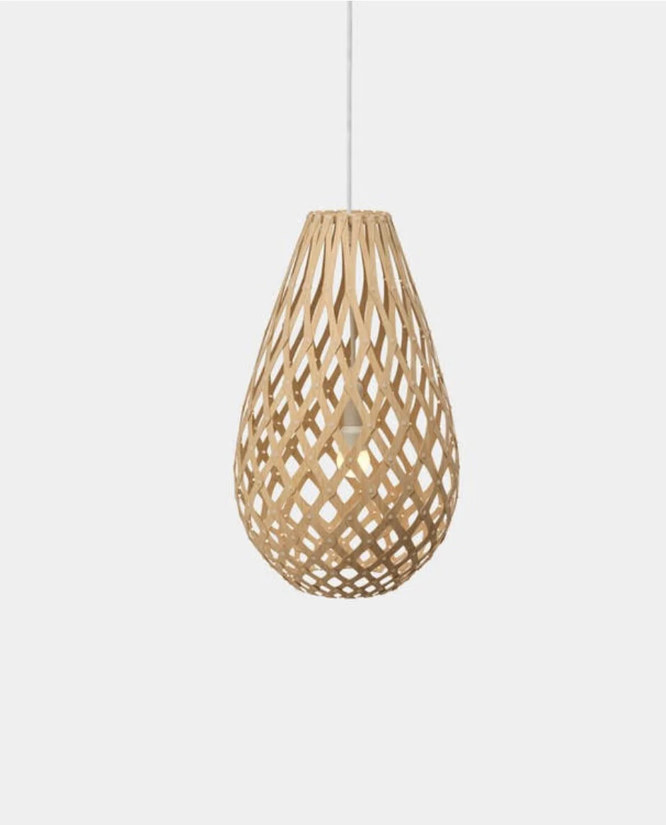 The Iconic Koura light pendant from  David Trubridge  Image sourced from  www.davidtrubridge.com