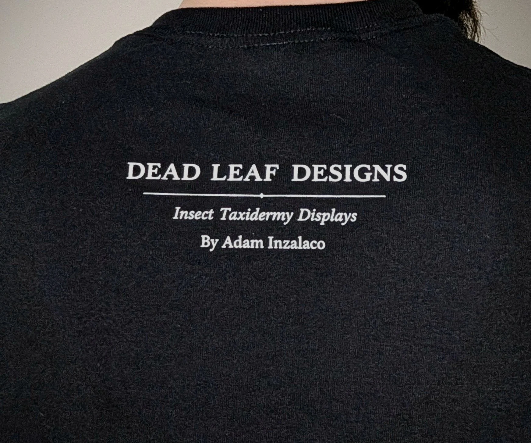 Dead Leaf Designs Shirt - Back Stamp Detail