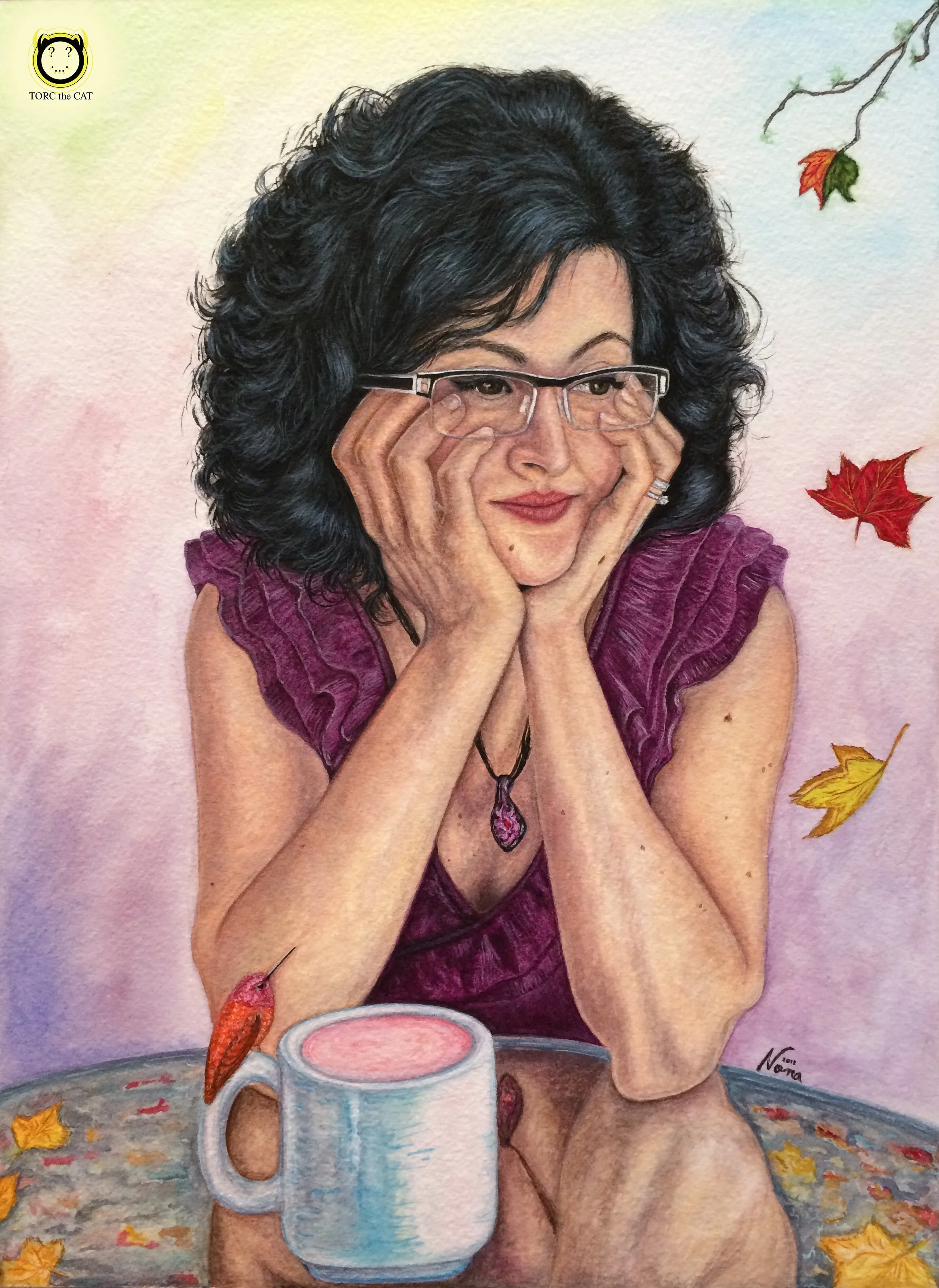 “Self - Portrait” - Watercolor on paper 2018