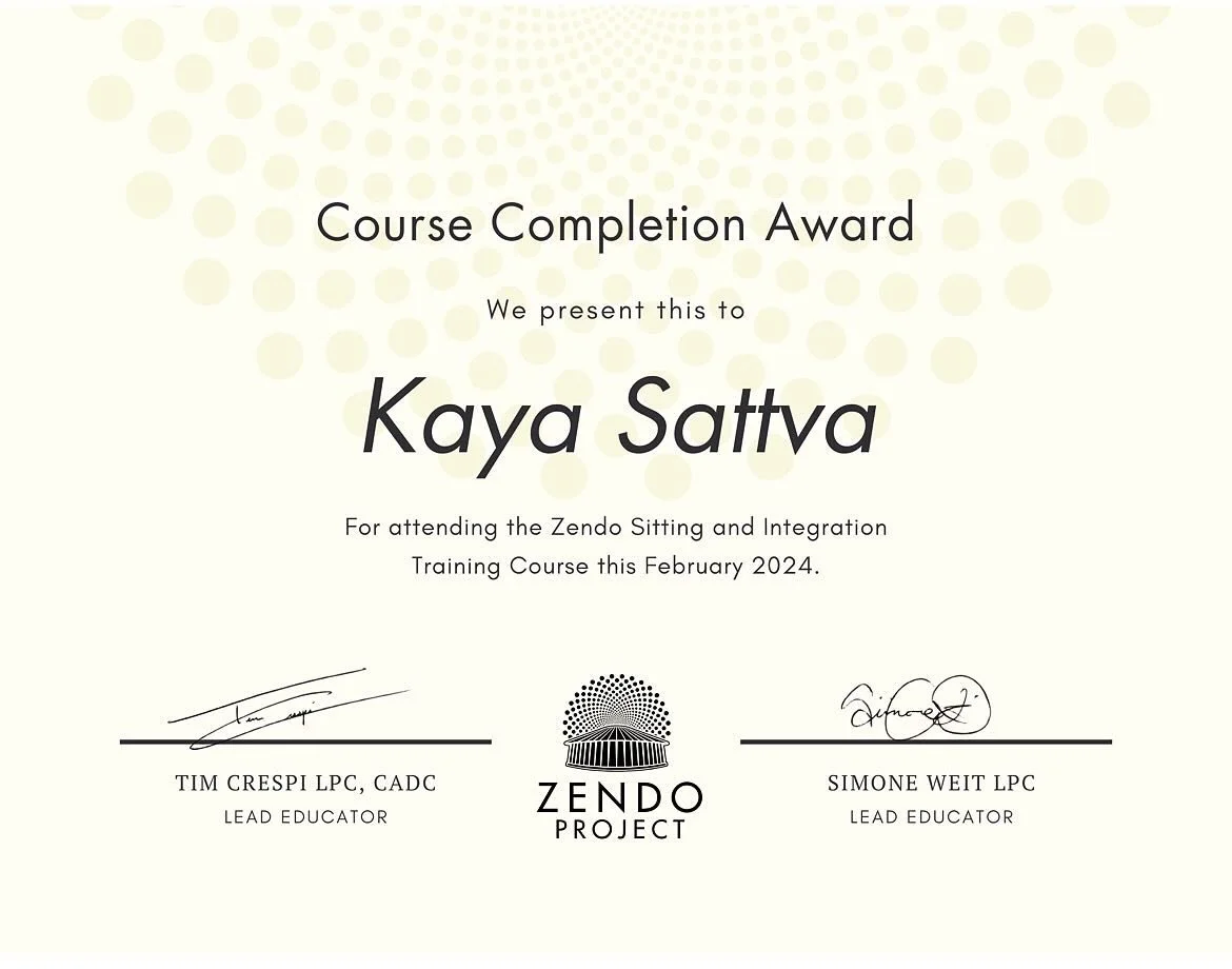 Thank you @zendoproject for facilitating such an informative and comprehensive training for psychedelic sitters and integration support, with the special focus on harm reduction and culturally attuned care so needed in our communities.