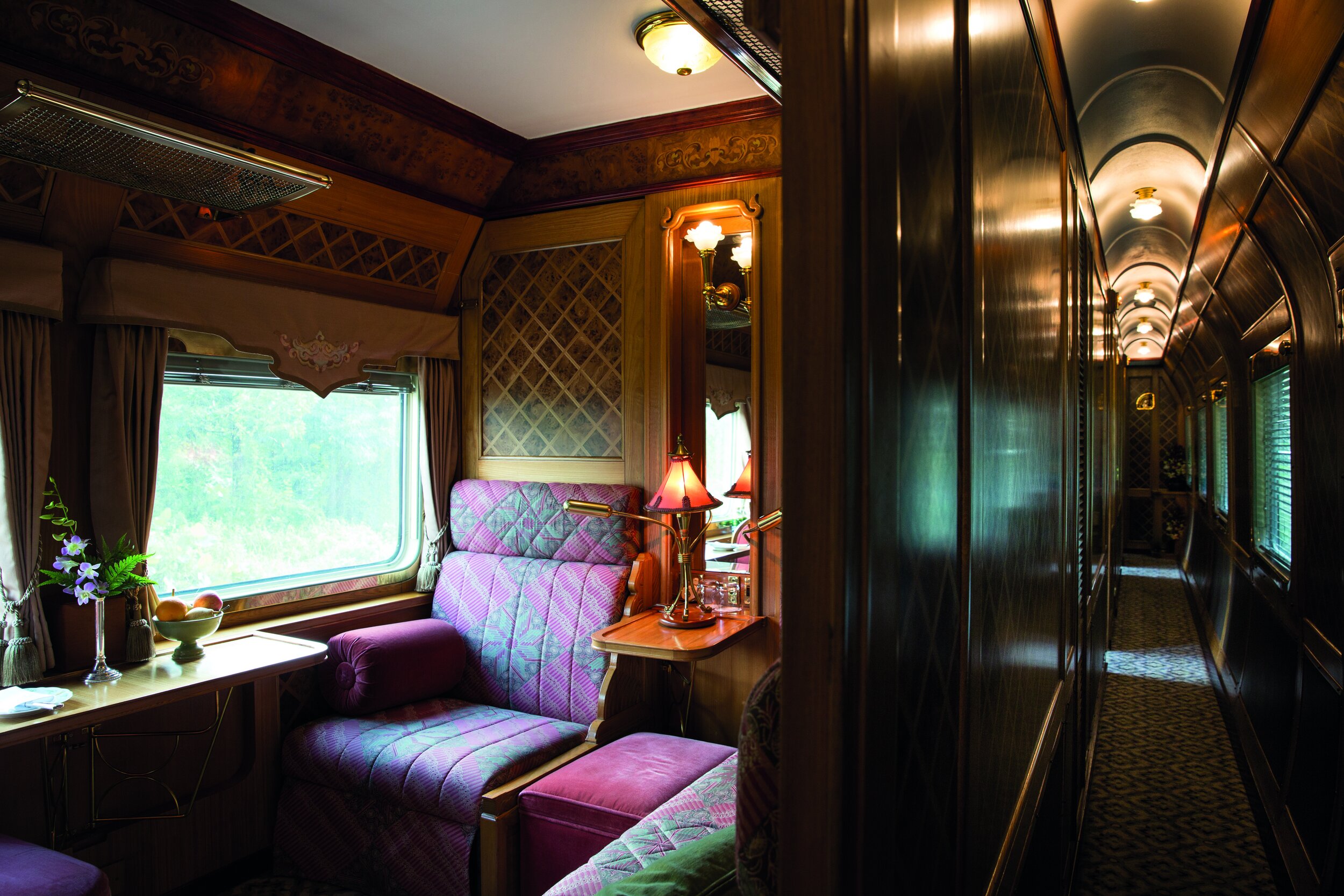 Cabin aboard the Eastern &amp; Oriental Express