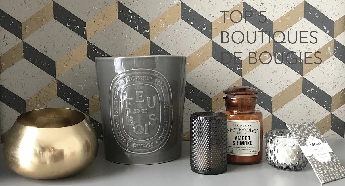 top 5 des boutiques de bougies