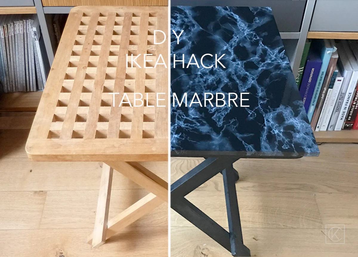 DIY-ikea hack - transformer une table pliante