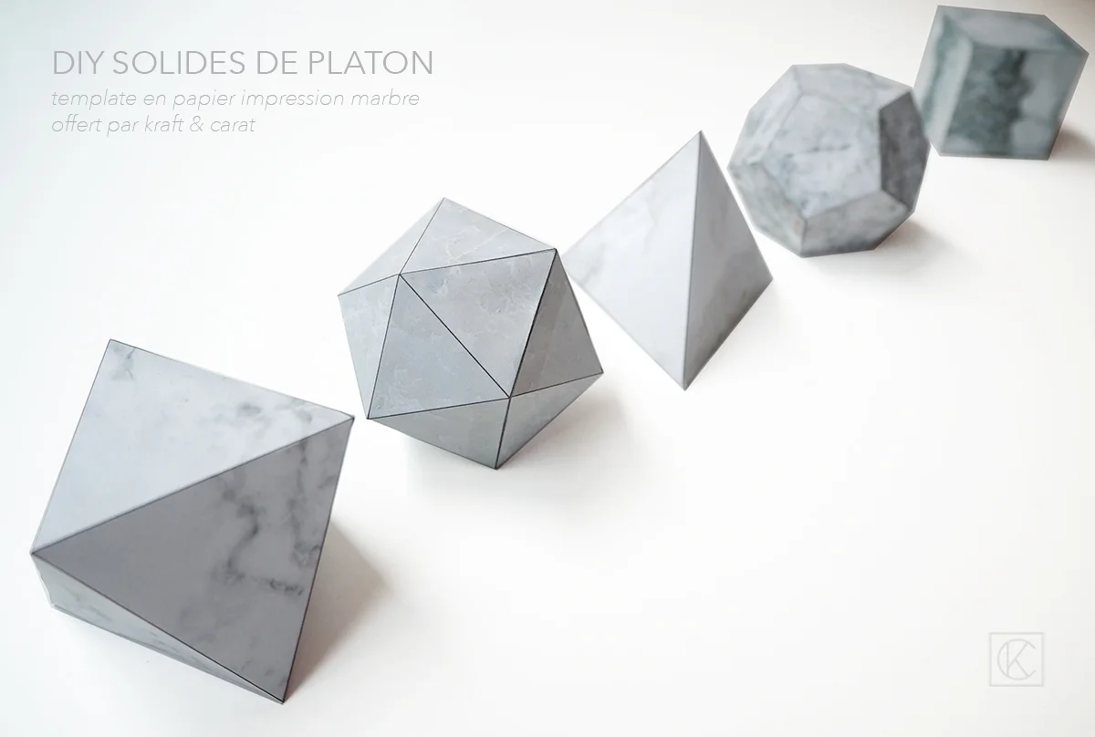 DIY sculptures géométriques