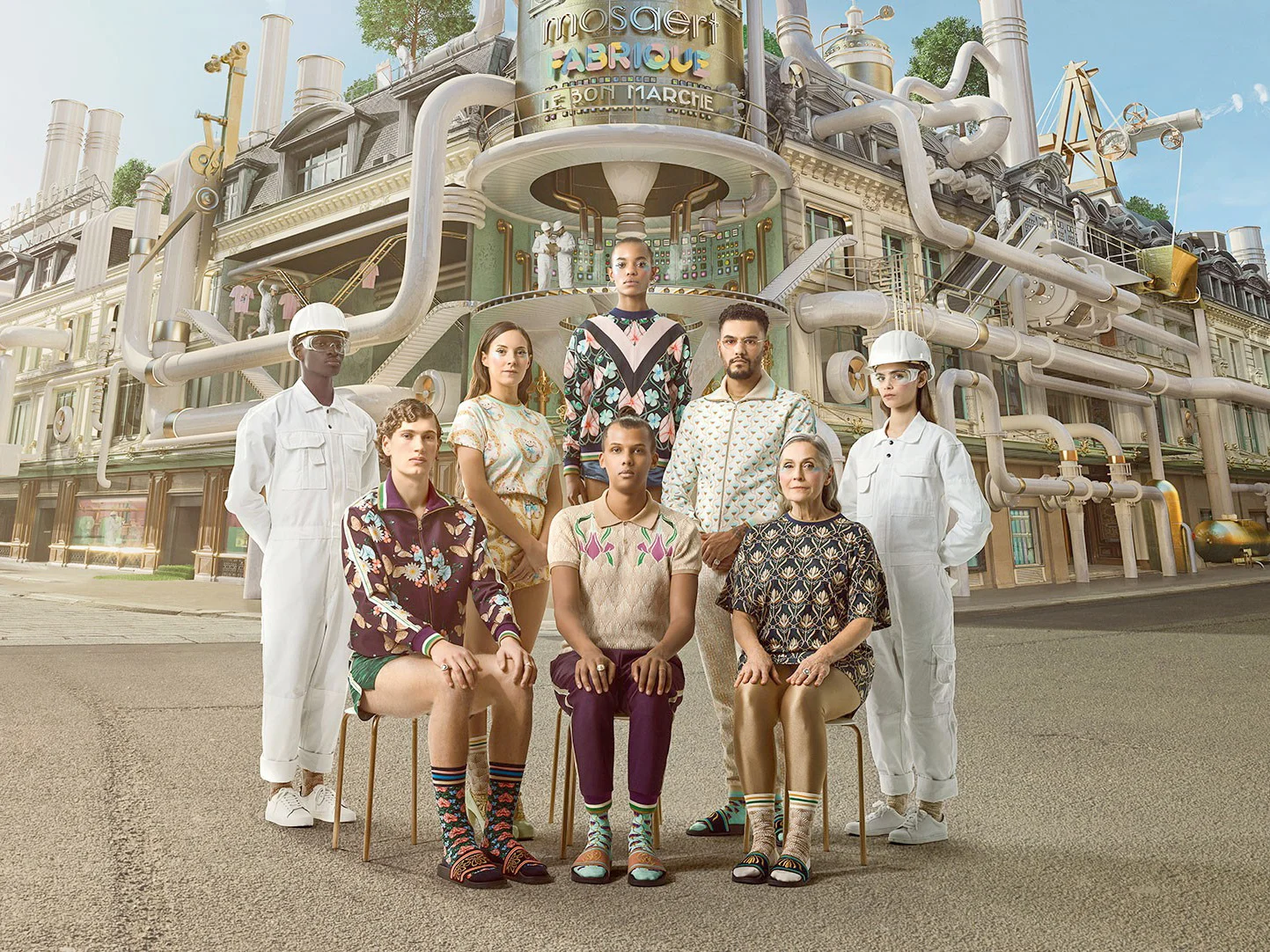 la Mosaert fabrique au Bon marché