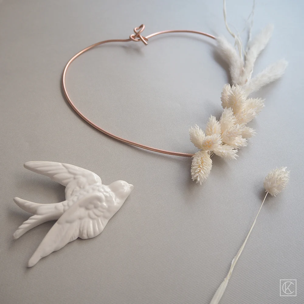 DIY couronne de fleurs séchées pour la fête des mères