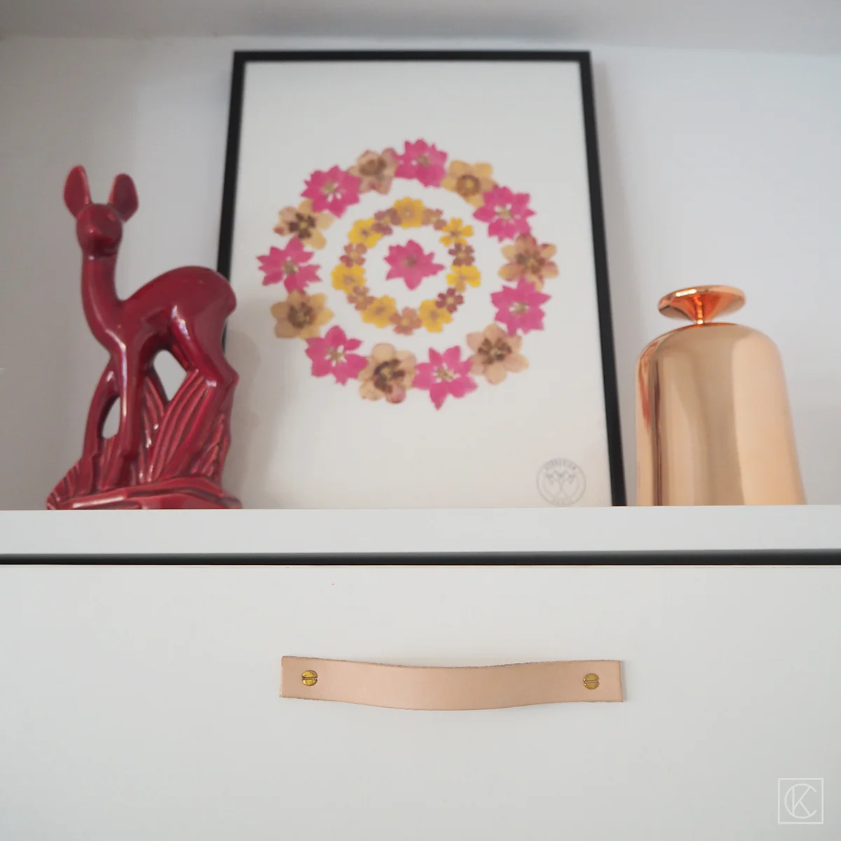 DIY poignée de meuble en cuir