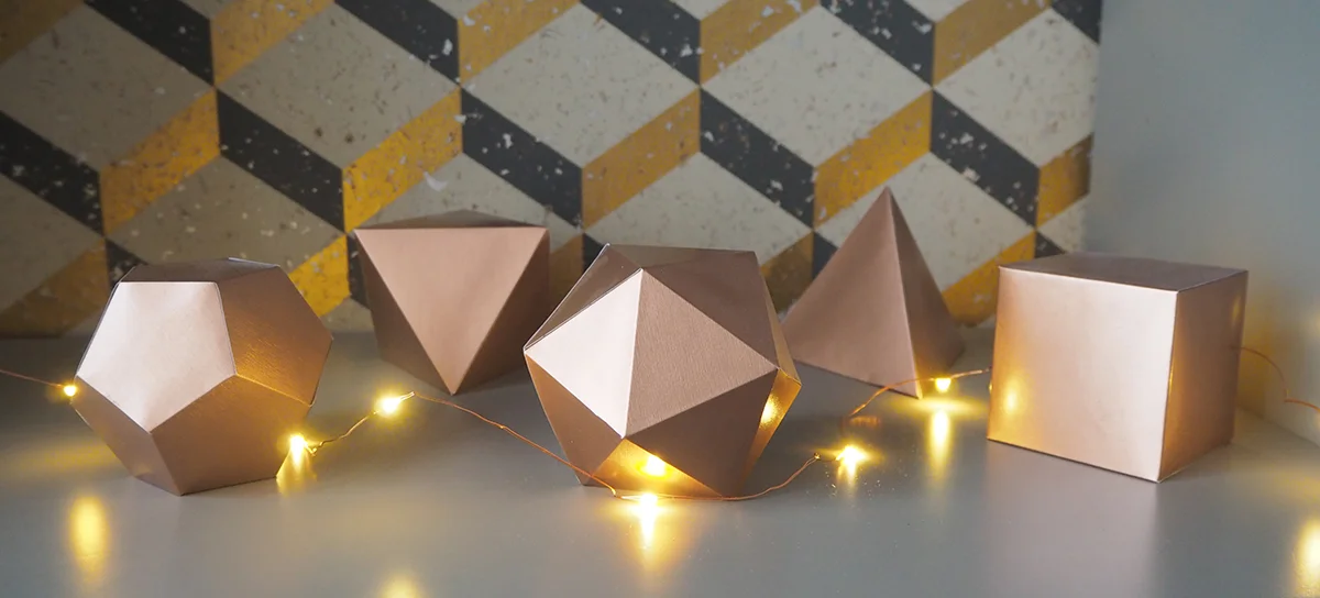 joyeux noël bis : DIY déco de réveillon géométrique et cuivrée