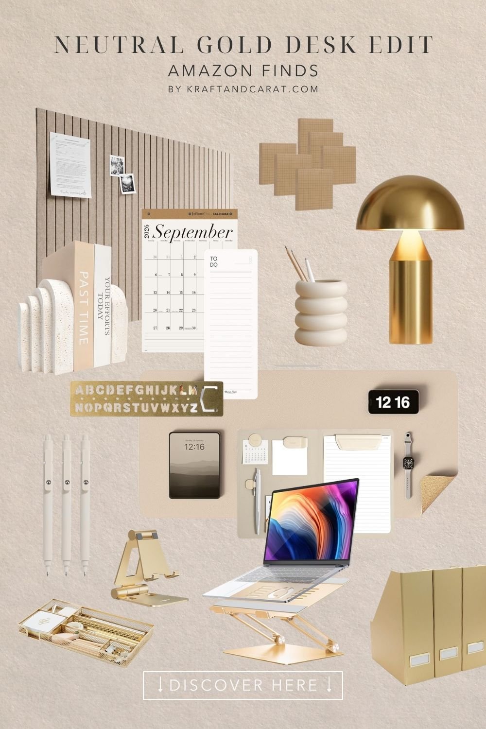 neutral gold desk edit