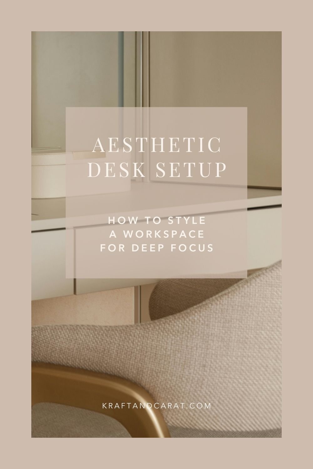 aesthetic desk setup