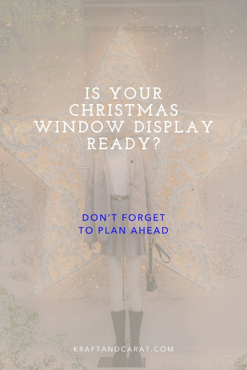 Christmas Window Display Planning ⟡ luxury boutique owner aesthetic