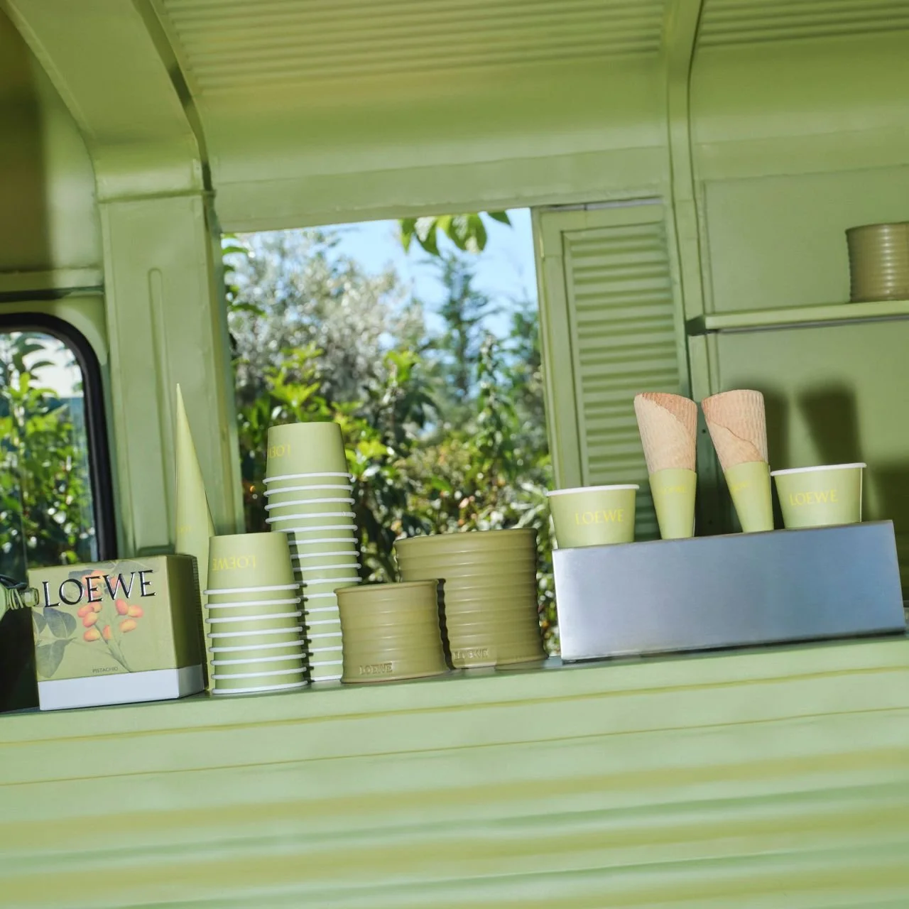 Loewe summer gelato brand activation