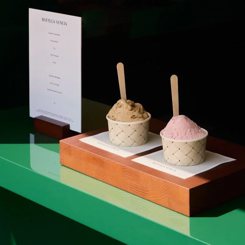 bottega veneta x selfridges gelato brand experience