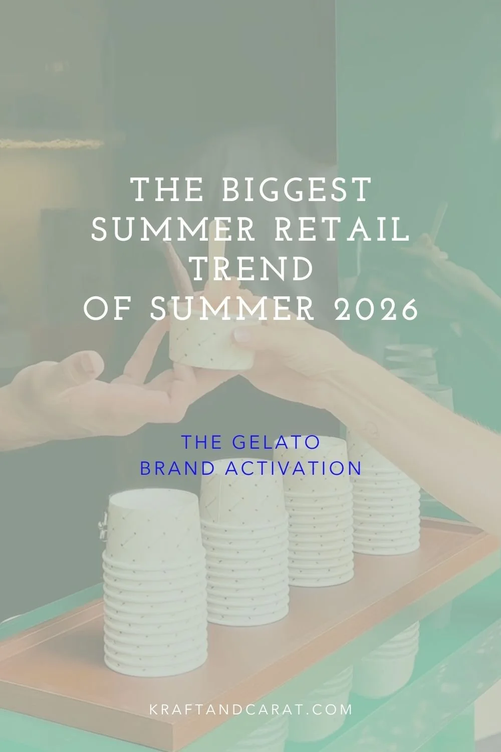 summer pop up store ideas I 2026 retail design trends I Gelato brand activation