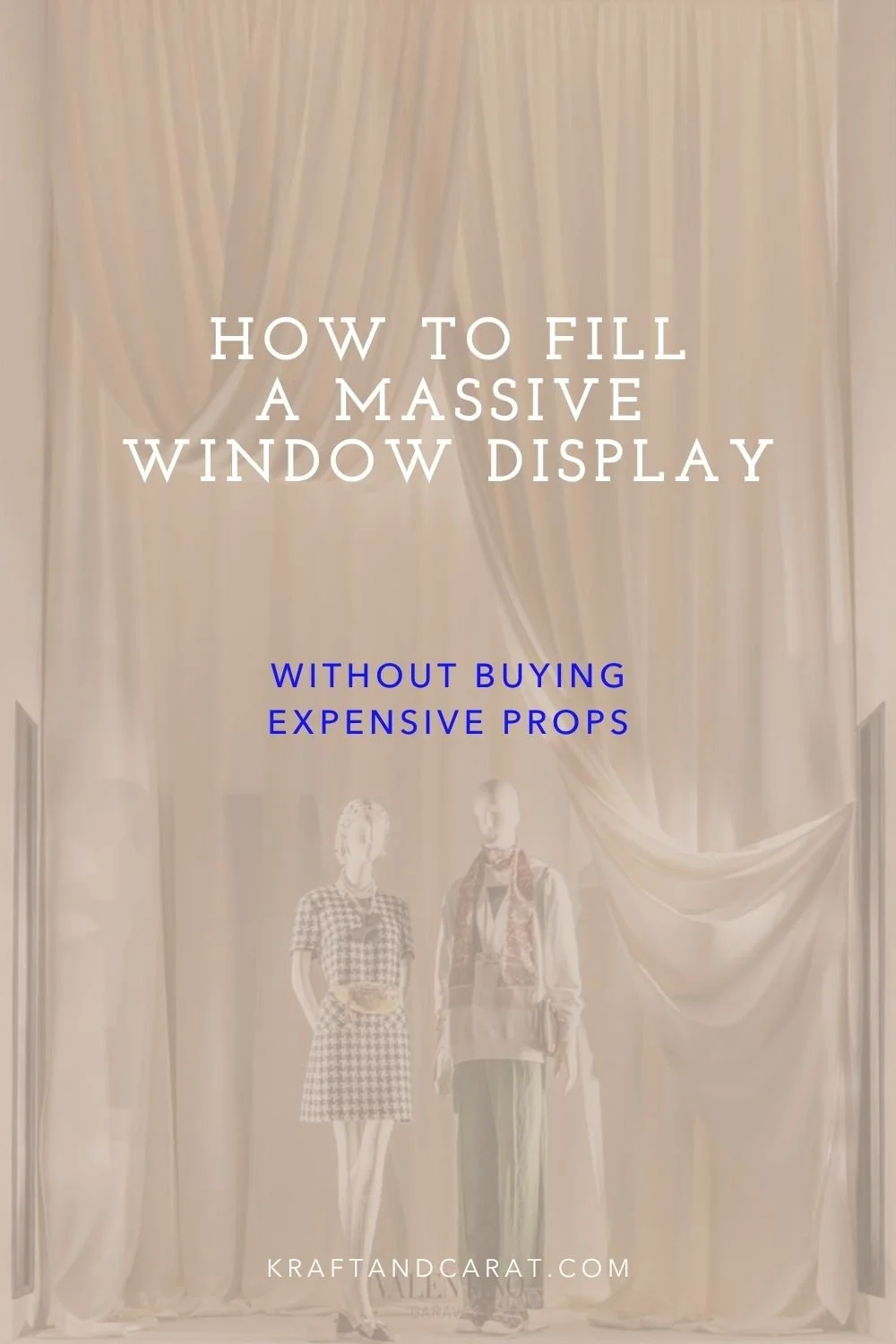 Fabric Window display Ideas I Drapery Decor I DIY Store Front Prop