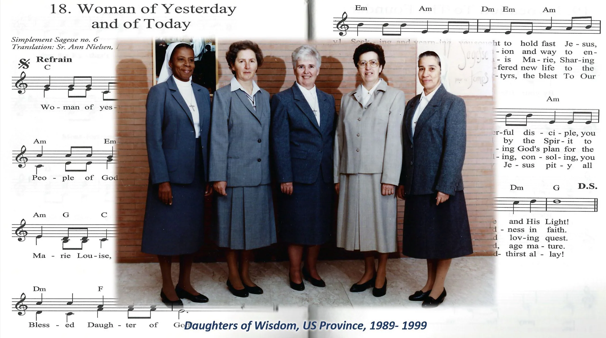 Daughters of Wisdom, US Province 70th Anniversary Pictorial Essay, 1989-1999, Decade of Seeking Justice