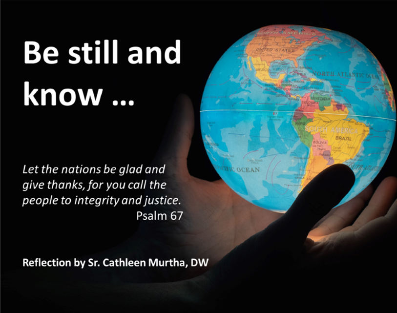 Reflection by Sr. Cathleen Murtha, DW