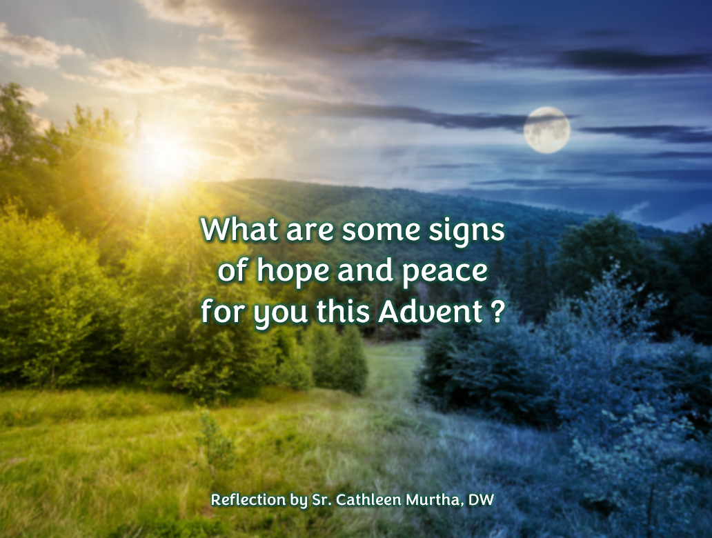 Reflection by Sr. Cathleen Murtha, DW