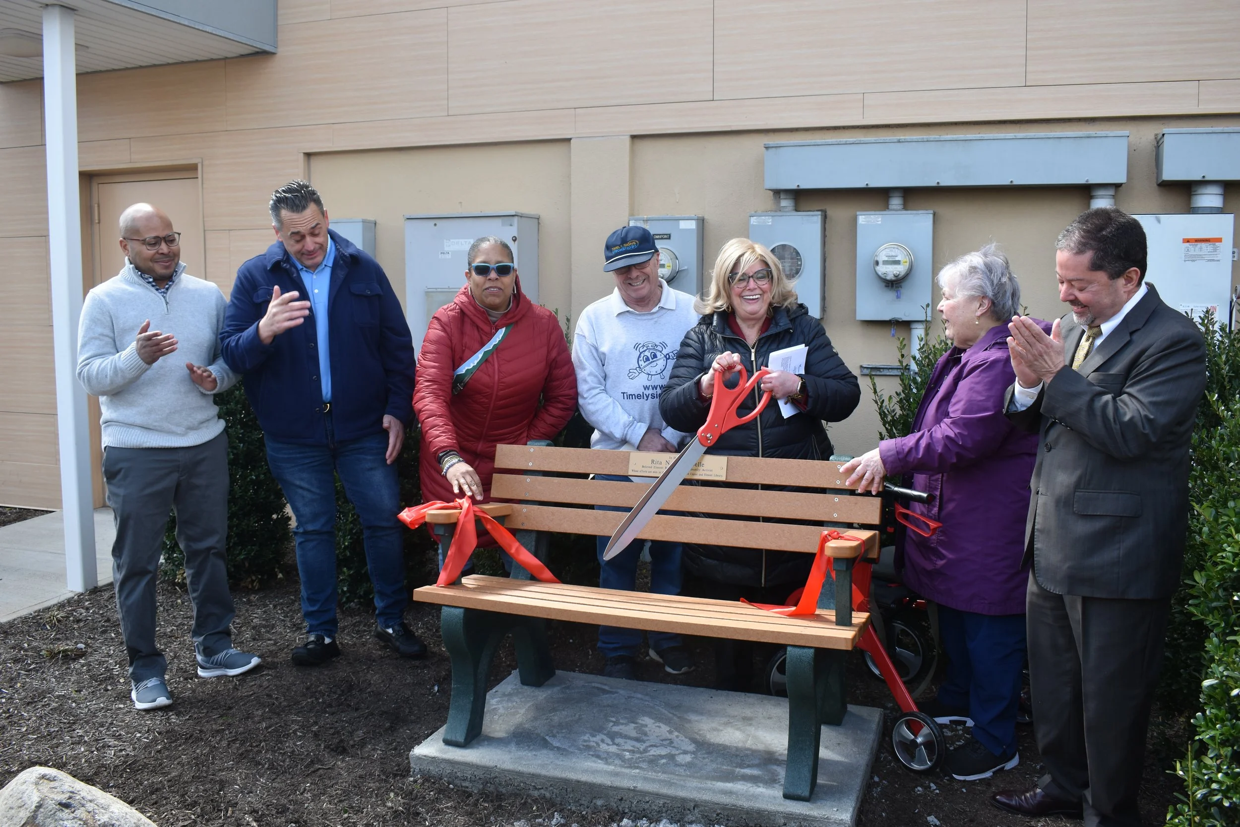 Elmont Health Center Dedicates Bench to Community Member 