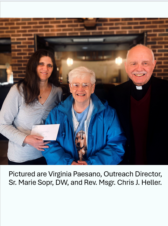 Sister's Fundraiser Collects $600 for Local Food Pantry