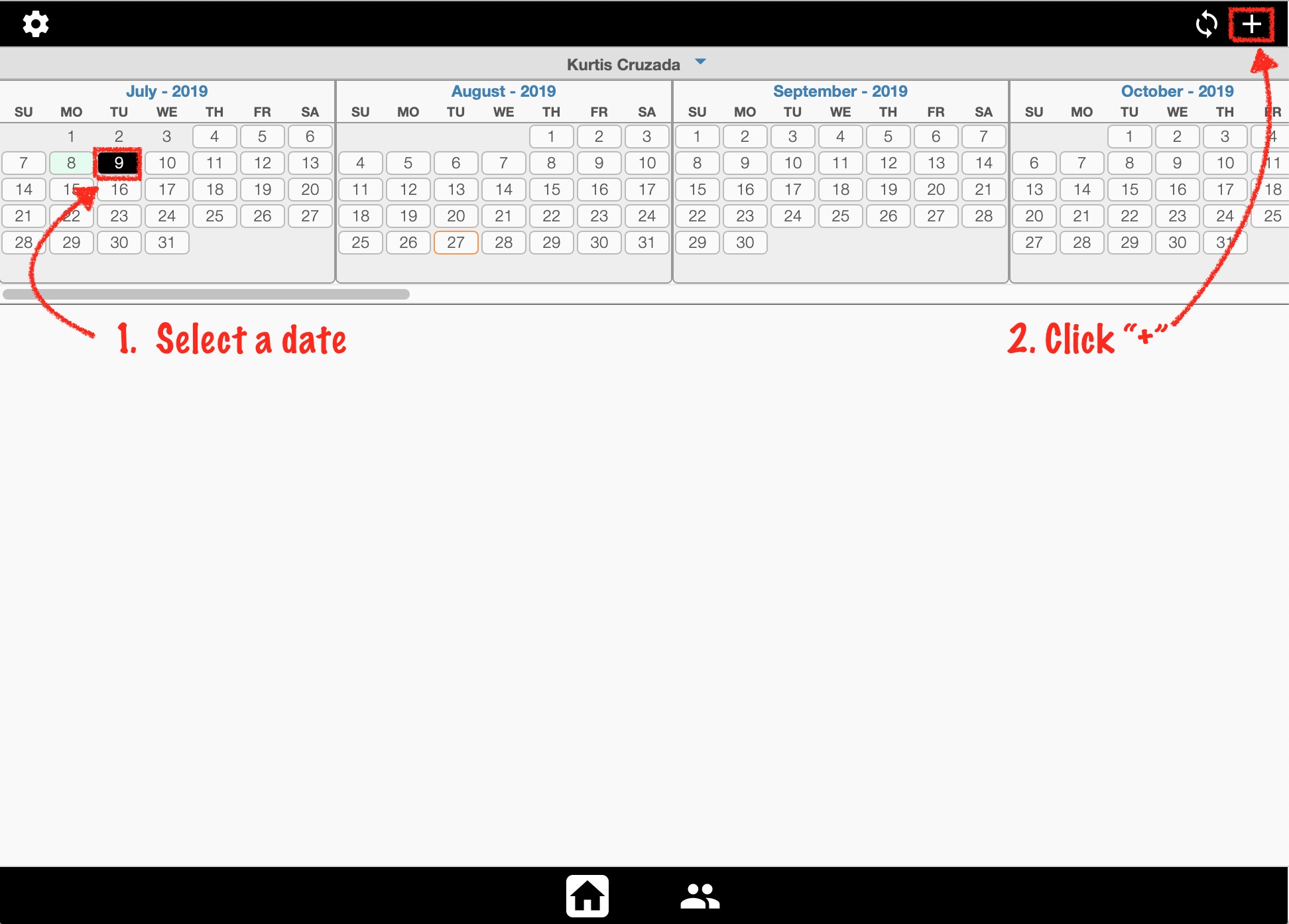 Select a date