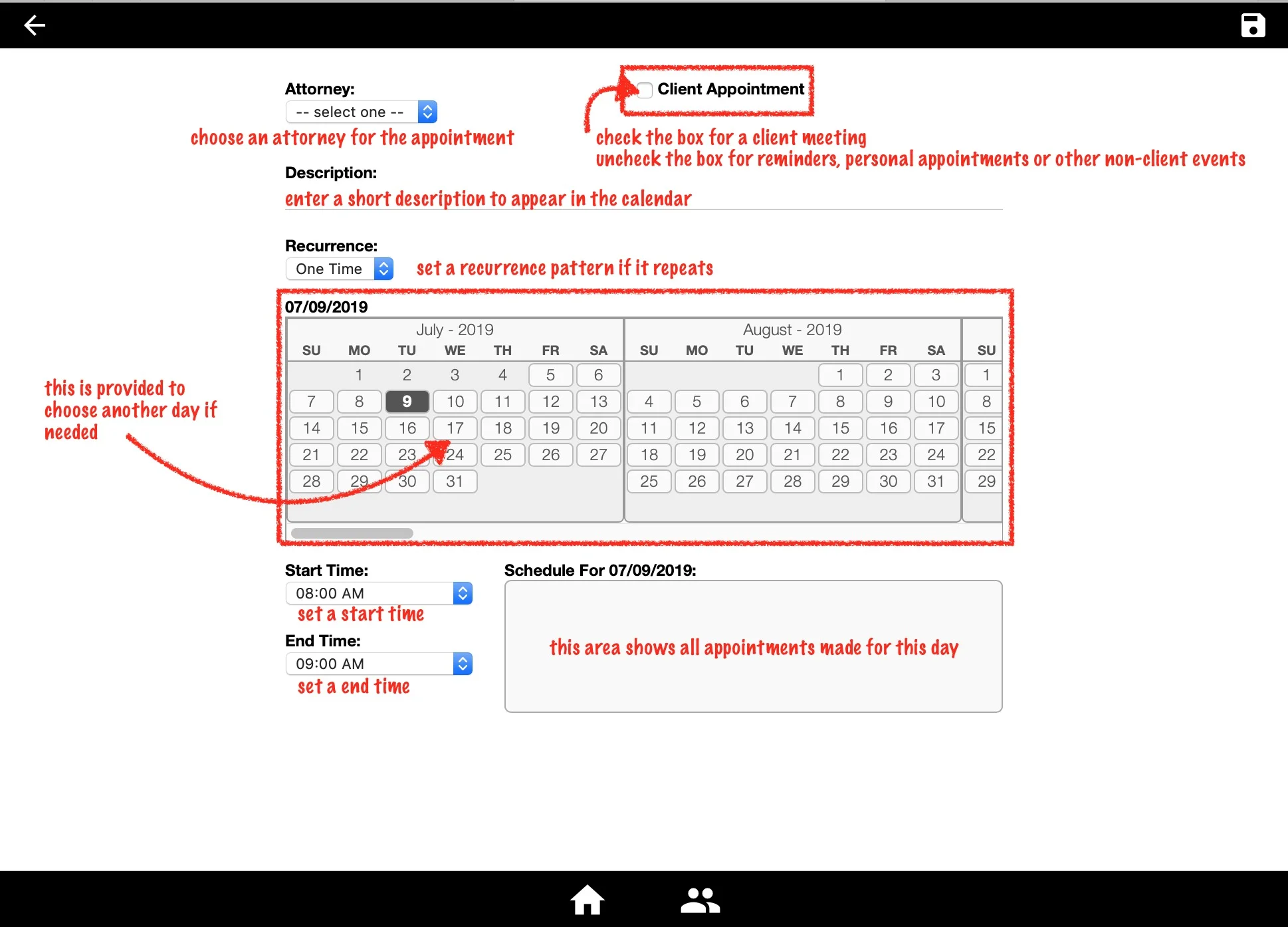 2create a new non-client appt.jpeg