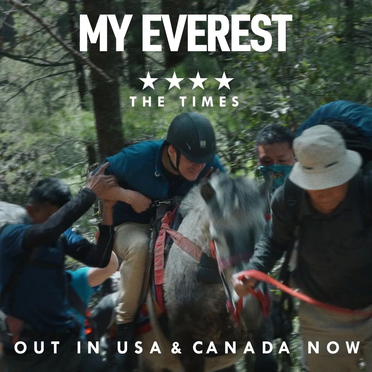 'MY EVEREST' is out in USA + Canada!

We are super excited to share our film with a global audience on all major streaming platforms!

'My Everest' tells the story of Max, who attempts a world first trek to Everest Base Camp - on horseback. Platformi