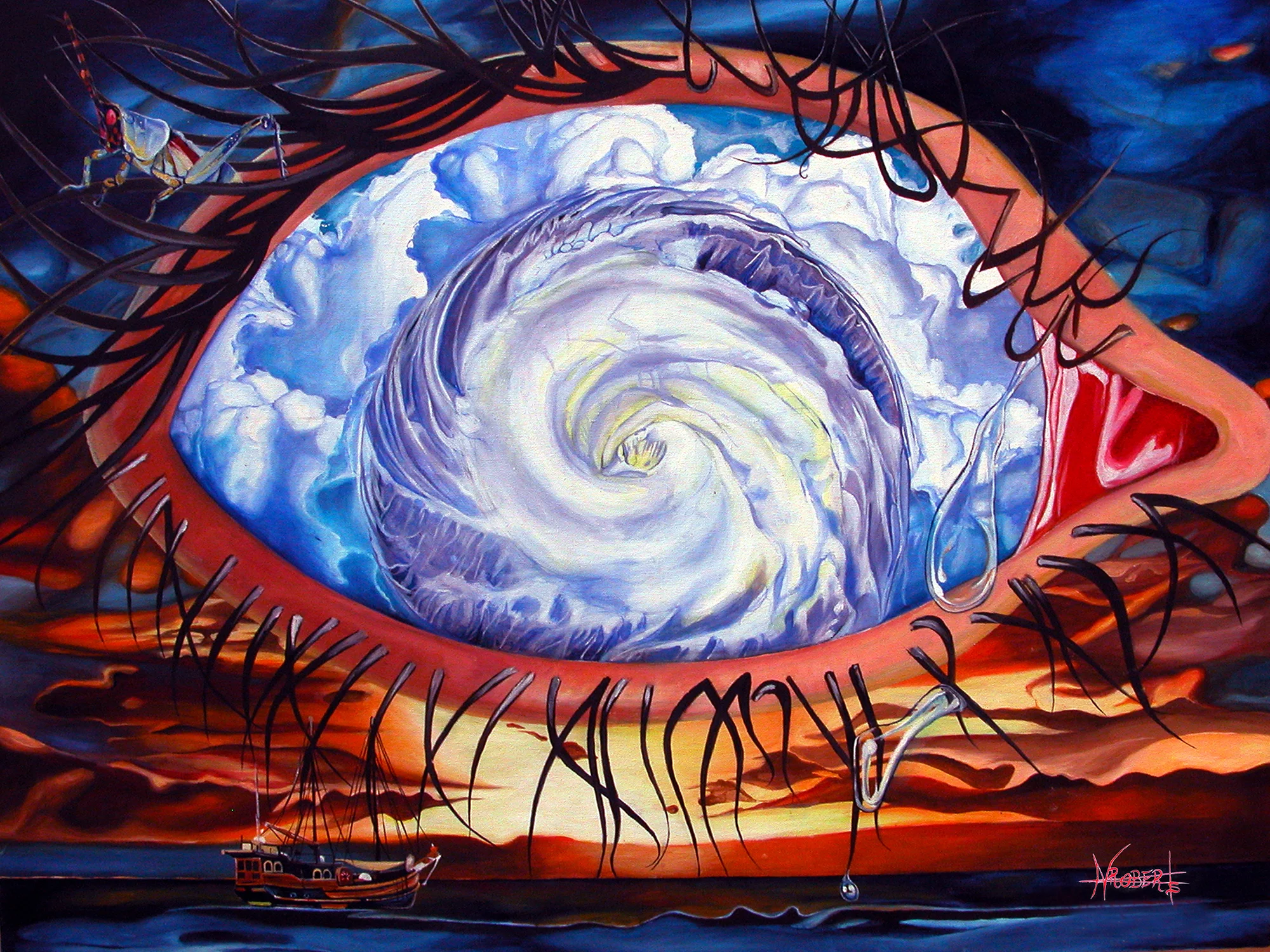 Homesick in the UK - A study of Dali's eye