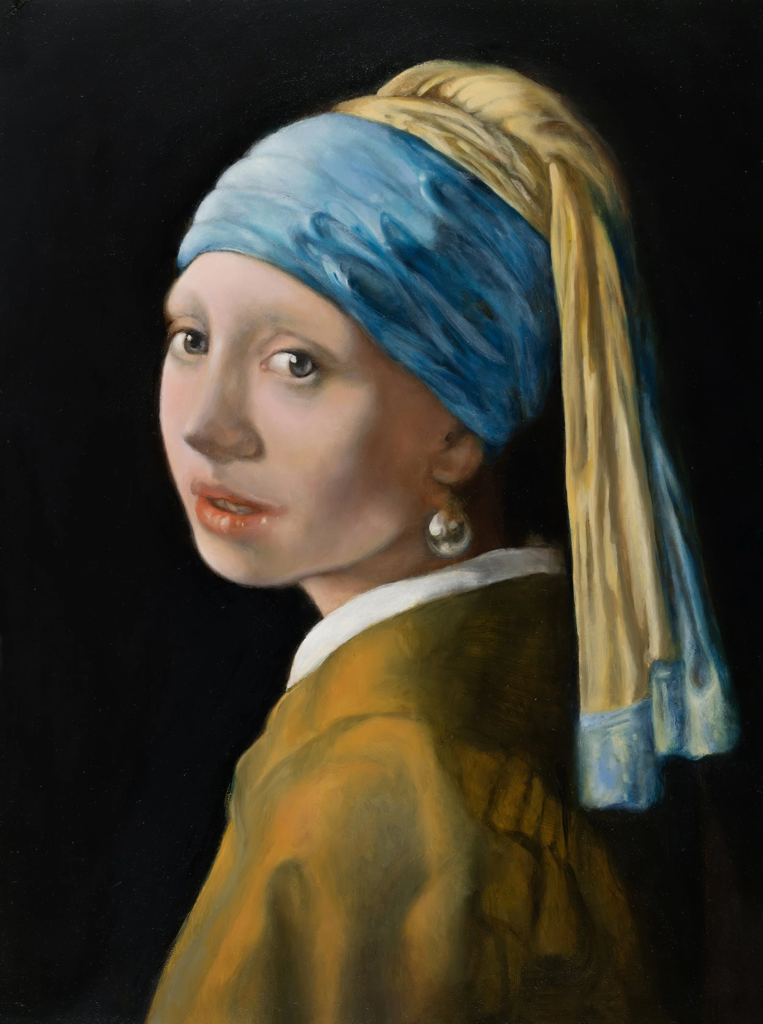 Girl with a Pearl Earring - Johannes Vermeer study  (Copy)