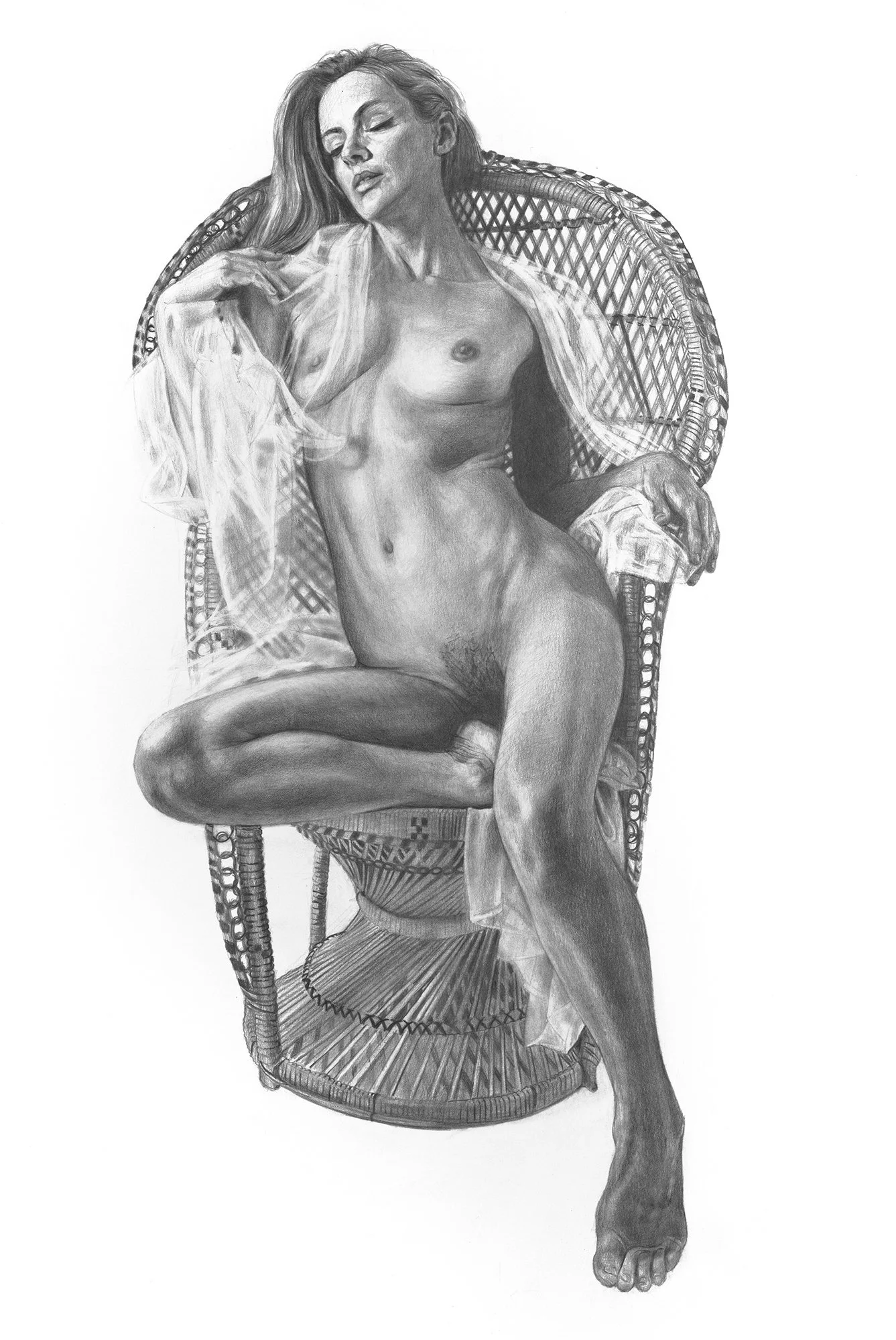 Deana - graphite on bristol board