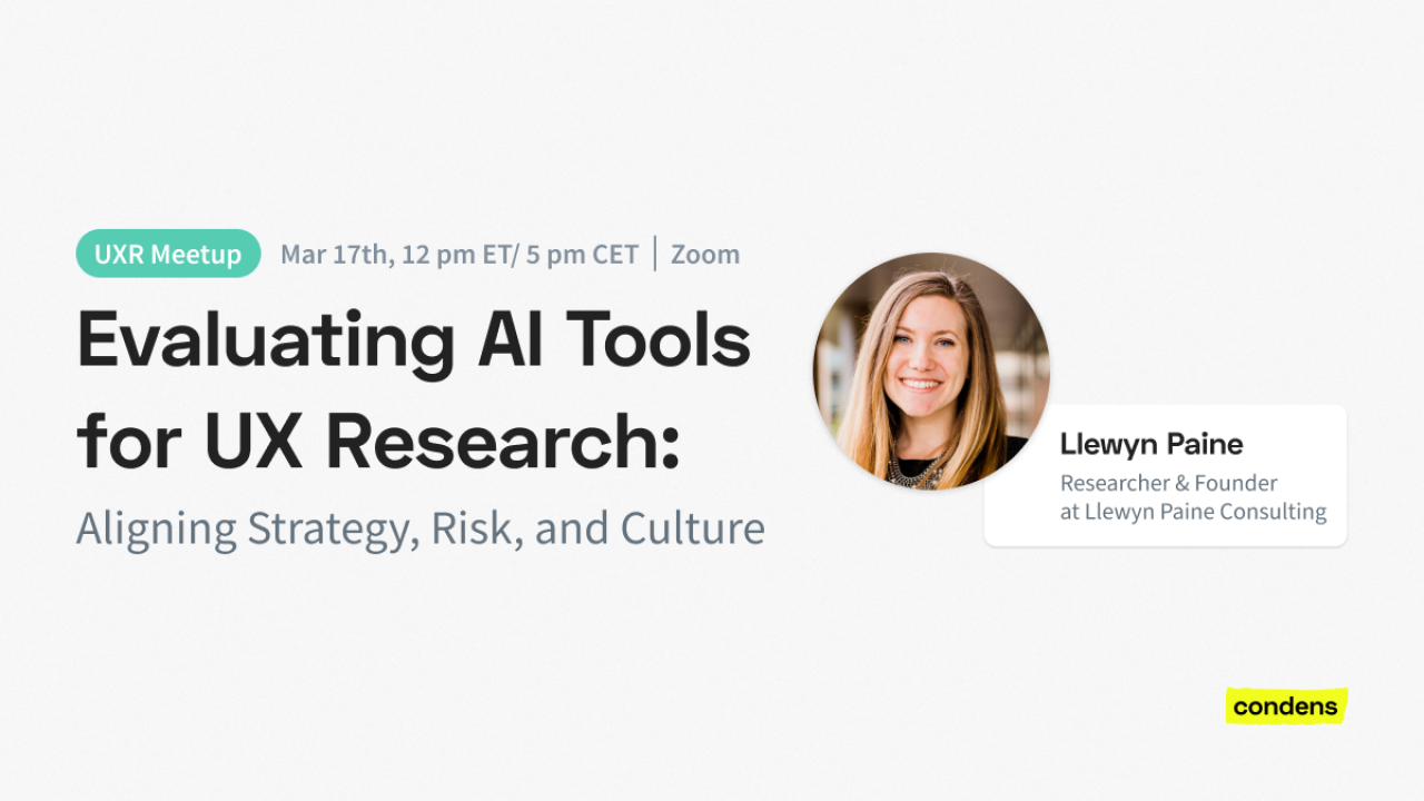 Free public talk: Evaluating AI tools for UX research