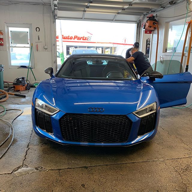 We&rsquo;re back from vacation, but summer still isn&rsquo;t over so come and stop by and get your car detailed. So you can ride in style. #audir8 #carwash #fulldetail