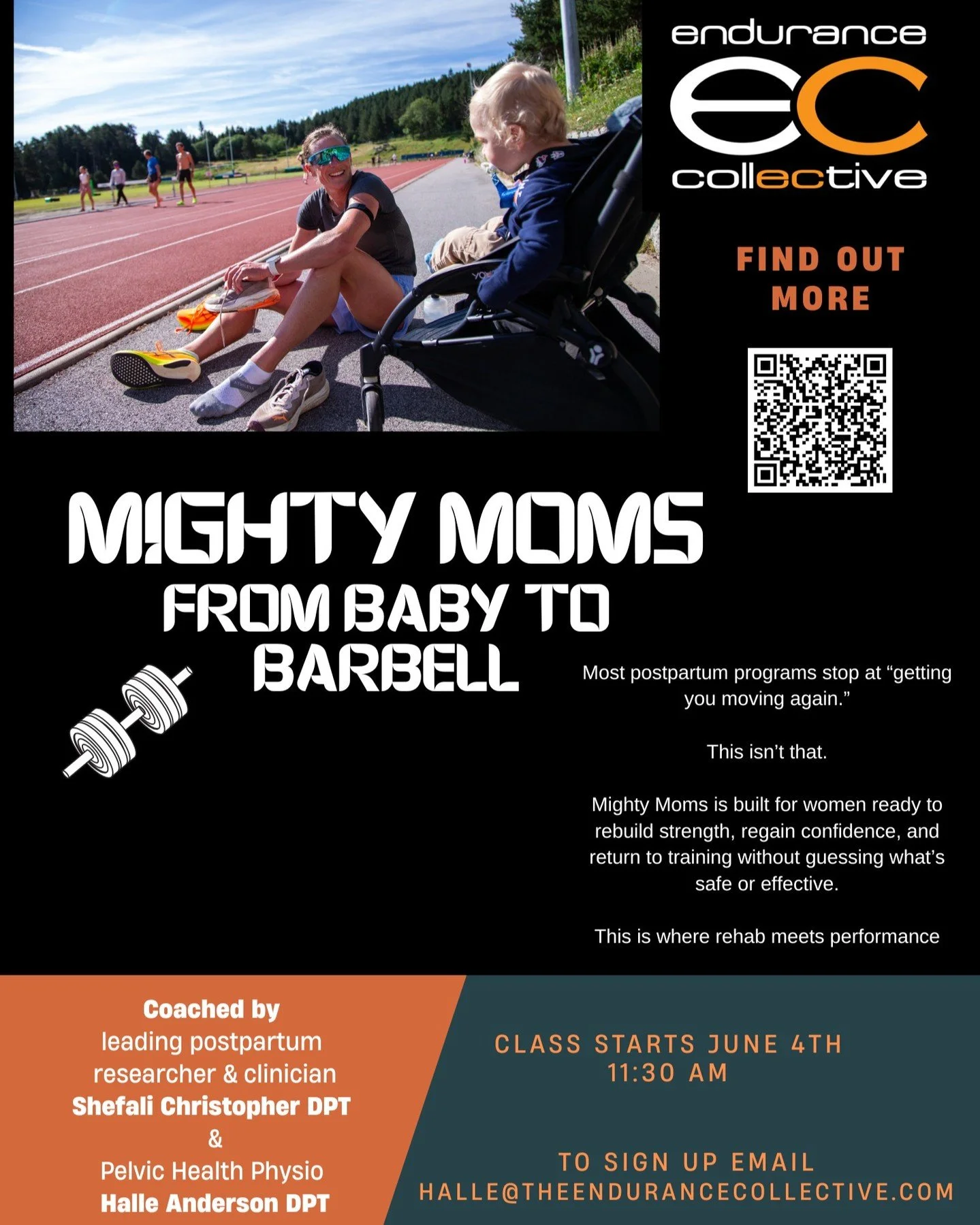 Ready to bridge the gap between birth and your first mile back? Join us at EC for an exclusive 6-week intensive designed specifically for postpartum athletes. This program utilizes the clinically-backed 4-Phase Return-to-Running Framework developed b