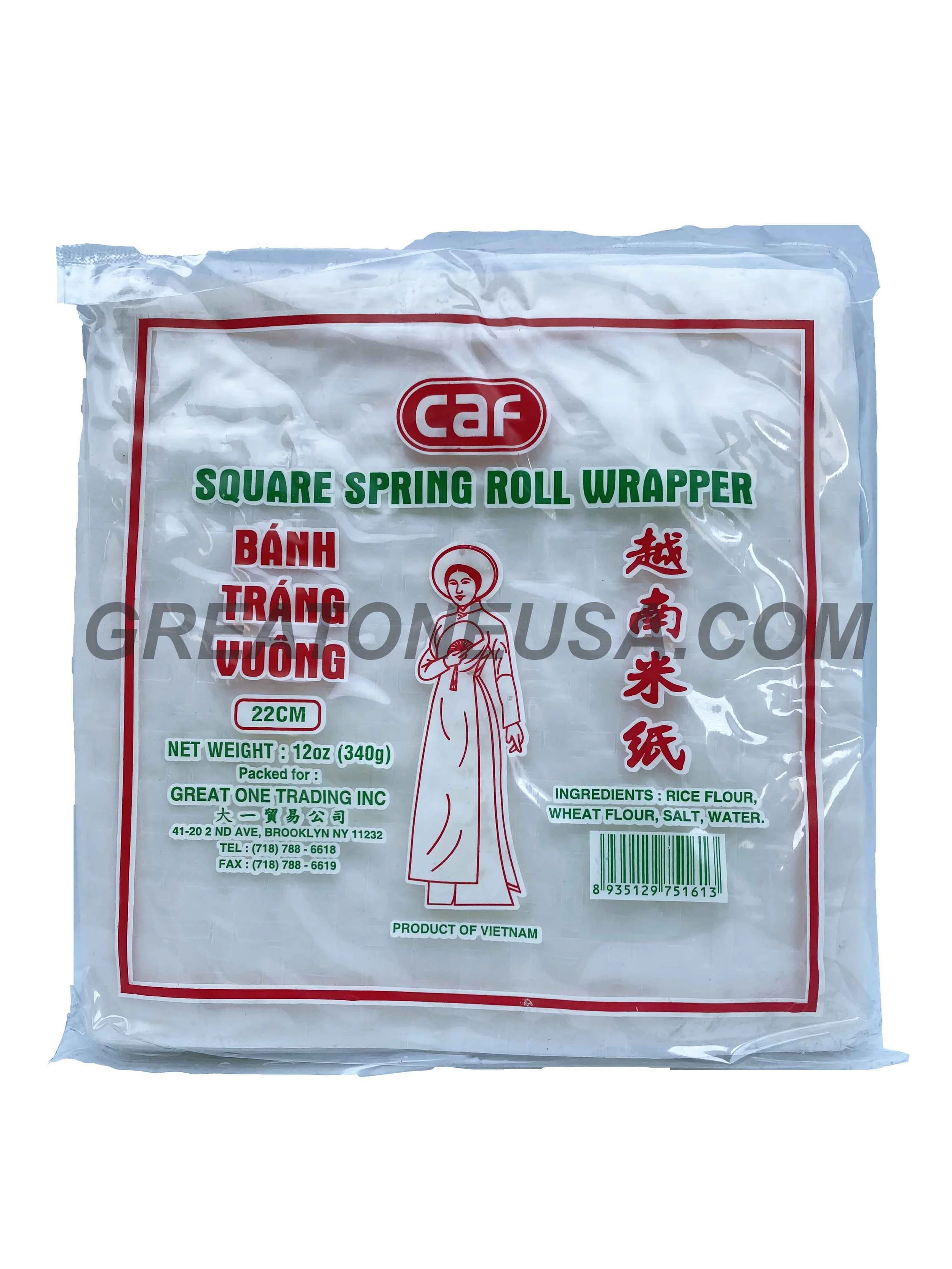 CAF Square Spring Roll Wrapper