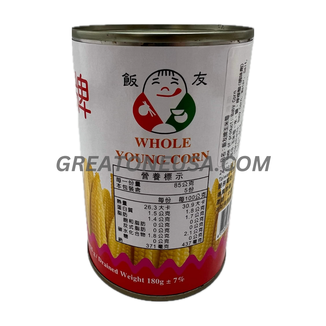 60012D DIING YUH BABY CORN WHOLE YOUNG CORN 玉米筍 — Great One Inc
