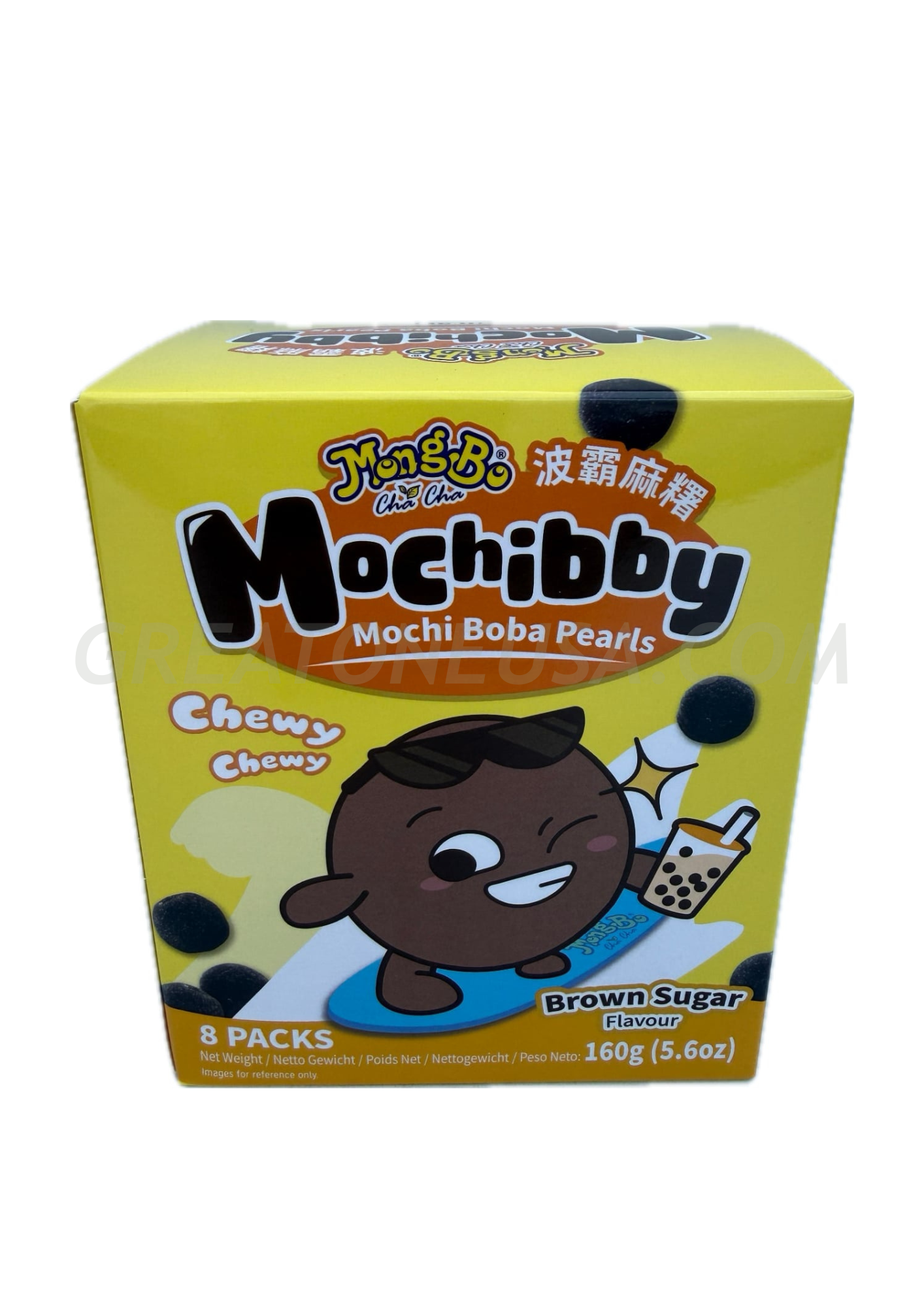 34557 Mongbo Mochibby Mini Mochi Balls Brown Sugar front.png