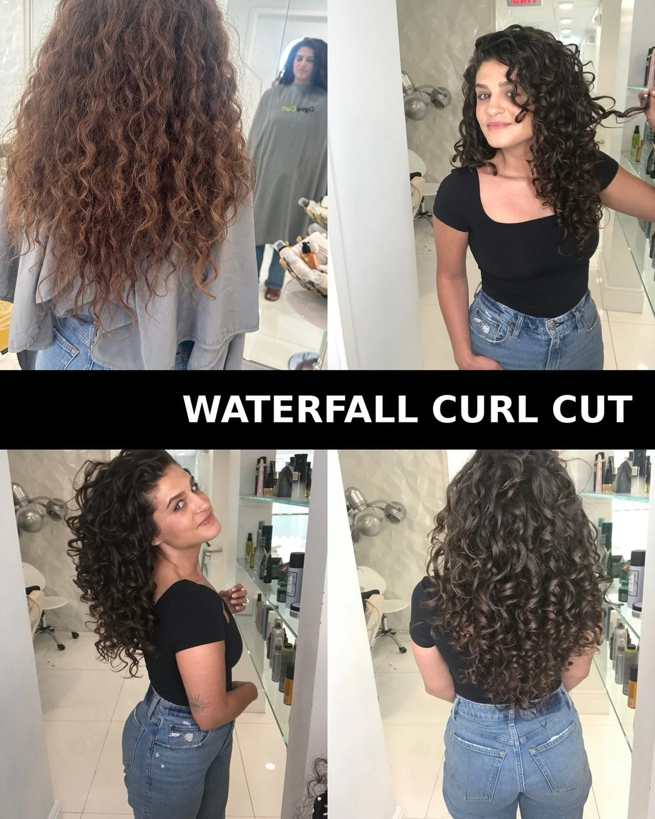 BRIDE-TO-BE WATERFALL 💧✨
She walked in with beautiful length, but her curls were heavy, stretched, and thirsty. My goal: keep every inch for her wedding, but give her shape that moves.
What we did at Le Petit Salon CURL Concept:
1.  Scalp scrub deto