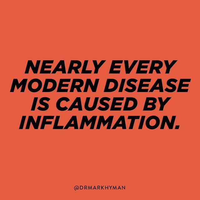 True story. Every specialty in medicine has recognized the link between inflammation and chronic illness.⠀
⠀
In an article published by The European Molecular Biology Organization, it stated that both molecular and epidemiological research has increasingly suggested that inflammation is linked to a broad range of non-infectious diseases. -⠀
⠀
Today, we are all on fire and the effects are staggering. ⠀
⠀
Autoimmune conditions, asthma, cancer, diabetes, cardiovascular disease and more are all inflammatory diseases. When the fires of inflammation spread to the brain, it causes depression, dementia, autism, Alzheimer’s and more. Most psychological and neurological problems are fire in the brain.⠀
⠀
Sometimes we need to dig a little deeper with the help of a functional medicine practitioner, but often times learning how to deal with inflammation can be simple once you know how to do it. ⠀
⠀
Make sure your eating plenty of real, whole, hormone and pesticide-free foods, that your exercising, sleeping well, taking the right supplements, and connecting with your community. ⠀
⠀
You can also reduce inflammation by adding more anti-inflammatory foods into your diet such as turmeric, ginger, rosemary, capsaicin, green tea, and bone broth.⠀
⠀
It all starts with eliminating the bad stuff and adding in the good stuff.⠀
⠀
#inflammation #chronicdisease #antiinflammatory #functionalmedicine #nutrition #drmarkhyman