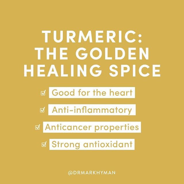 YES! 🙌🏼 We keep high quality #standardprocess turmeric Stocked in office!
Repost @drmarkhyman
Turmeric has been used a staple in both Indian and Chinese cooking for centuries and has been used in Ayurvedic medicine for years for its medicinal properties. ⠀
⠀
Turmeric is the key source for the polyphenol, curcumin. ⠀
⠀
A study published in Advances in Experimental Medicine and Biology shows that Curcumin plays a vital role against pathological conditions such as cancer, atherosclerosis, and neurodegenerative diseases. ⠀
⠀
Curcumin can help with inflammatory conditions, metabolic syndrome, arthritis, and anxiety. It’s anti-inflammatory qualities assist with preventing cardiovascular events and cancer. ⠀
⠀
@beingbrigid’s turmeric super shot recipe is a great way to include turmeric into your diet and it’s also a great pick me up.⠀
⠀
Mix together: ⠀
1 1⁄2 cups unsweetened coconut water (or plain water)⠀
Juice from 1 lemon⠀
2 tablespoons turmeric, ground⠀
1 tablespoon black pepper⠀
⠀
#tumeric #curcumin #inflammation #foodsasmedicine #functionalmedicine #drmarkhyman