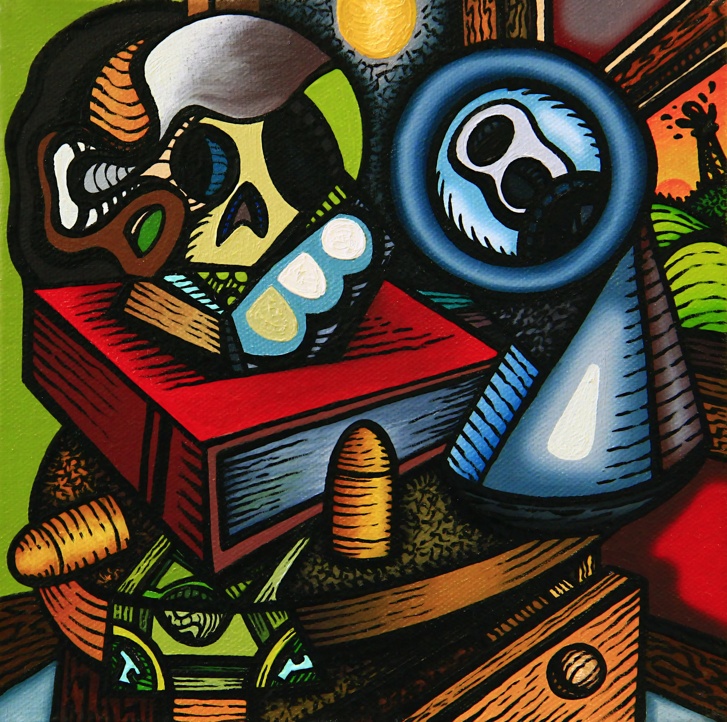 Still Life Grouping with Derrick Sunset