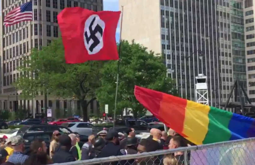 Socialists clashing with socialists at Motor City Pride Festival