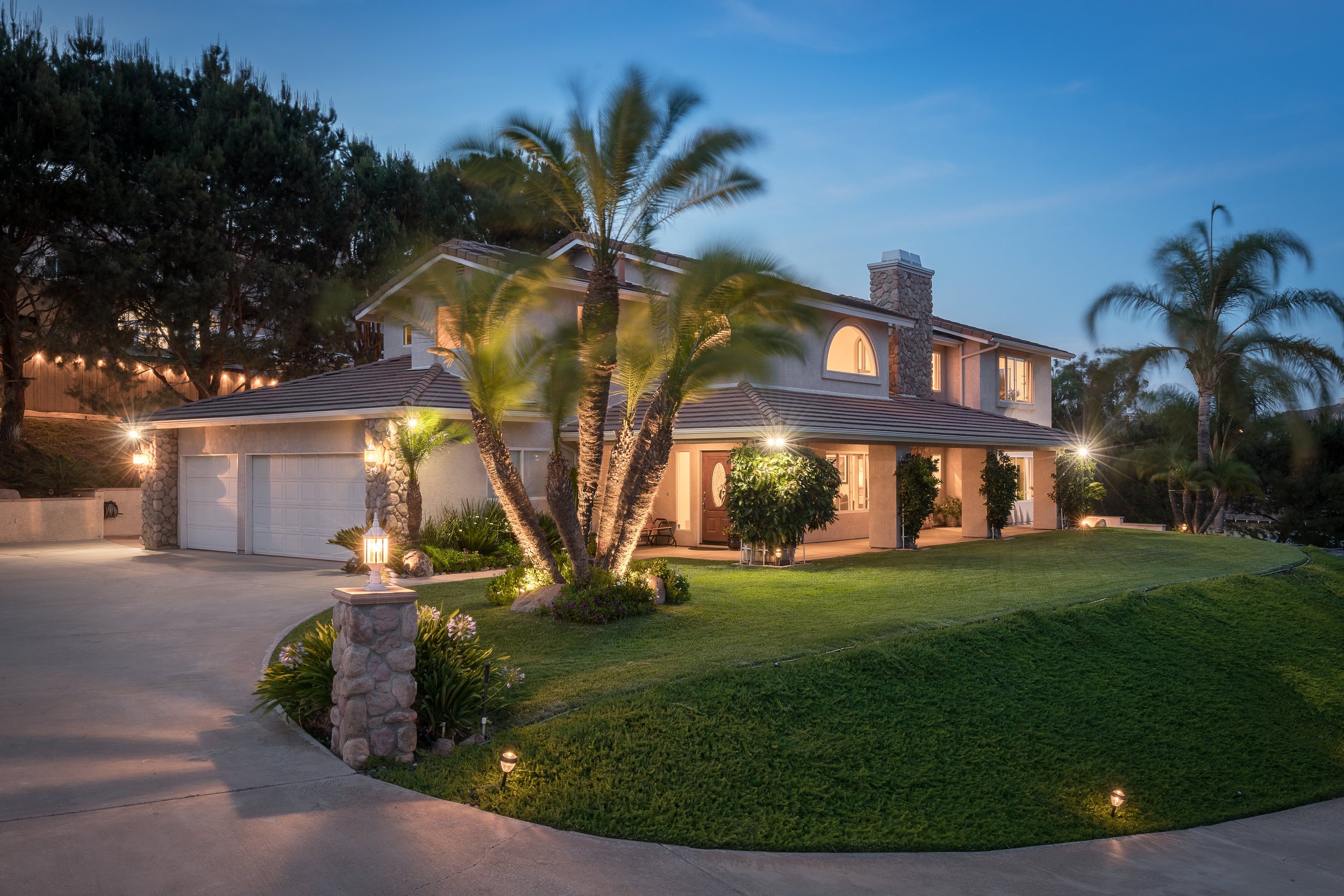 Twilight Photo of a San Diego Listing by Beautiful Listings - Real Estate Photography and Videography