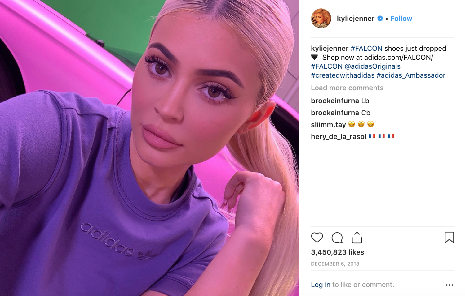 Adidas Falcon Kylie Jenner