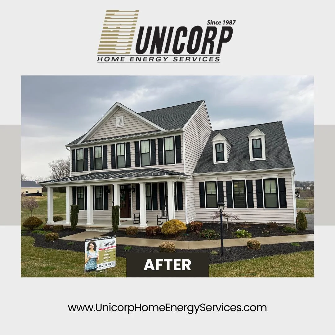 Window transformation by our incredible team! 

New black windows and grid style, 1&rdquo; SDL Vertical Grid. ✅

Contact us to learn more about what we can do for you! 

https://www.unicorphomeenergyservices.com/estimate 

#Roofing #Windows #Siding #