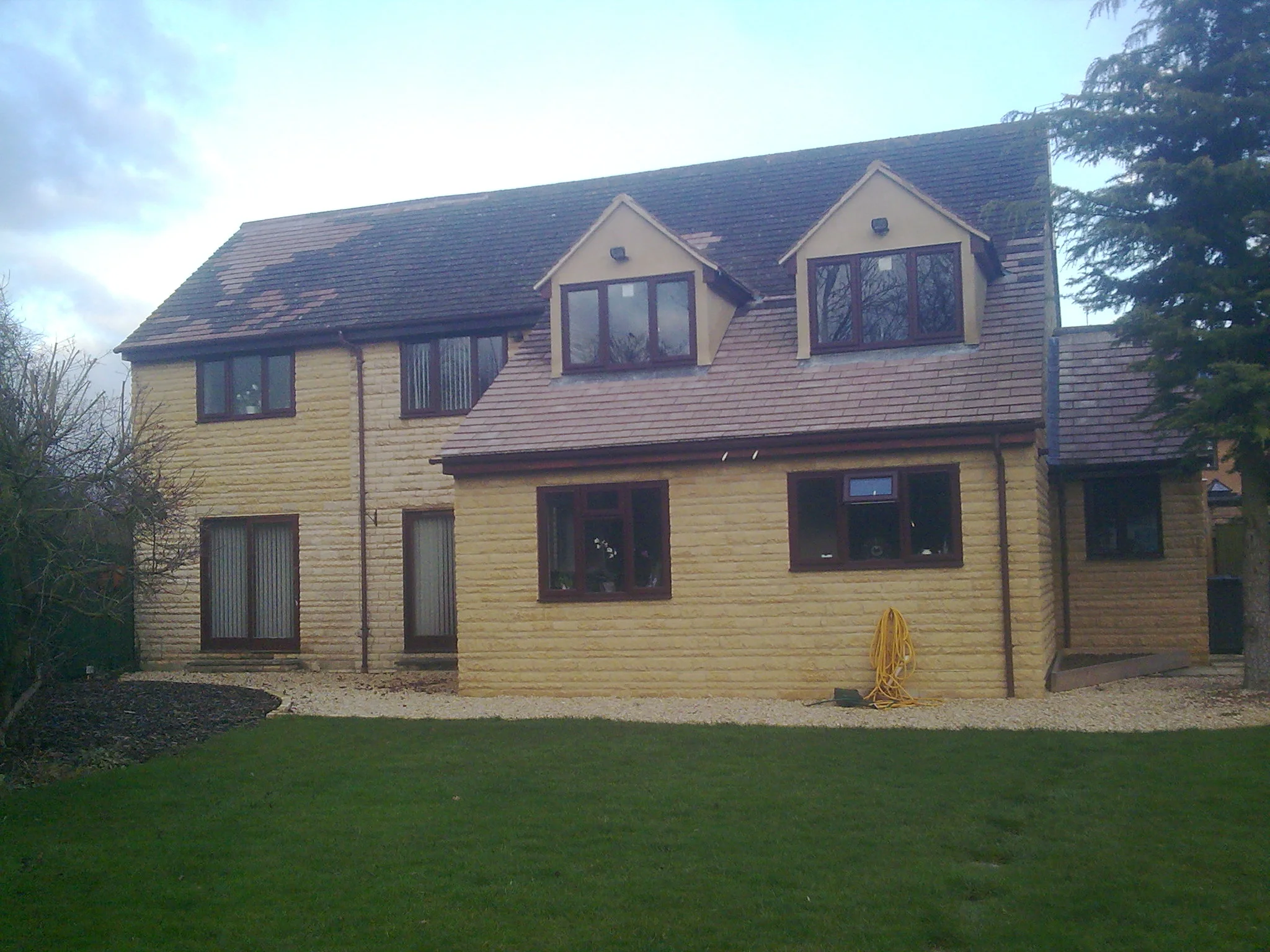 Second storey and rear extension.