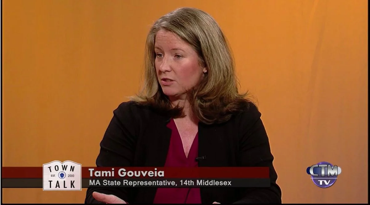 Representative Gouveia on Chelmsford Town Talk in November of 2018.