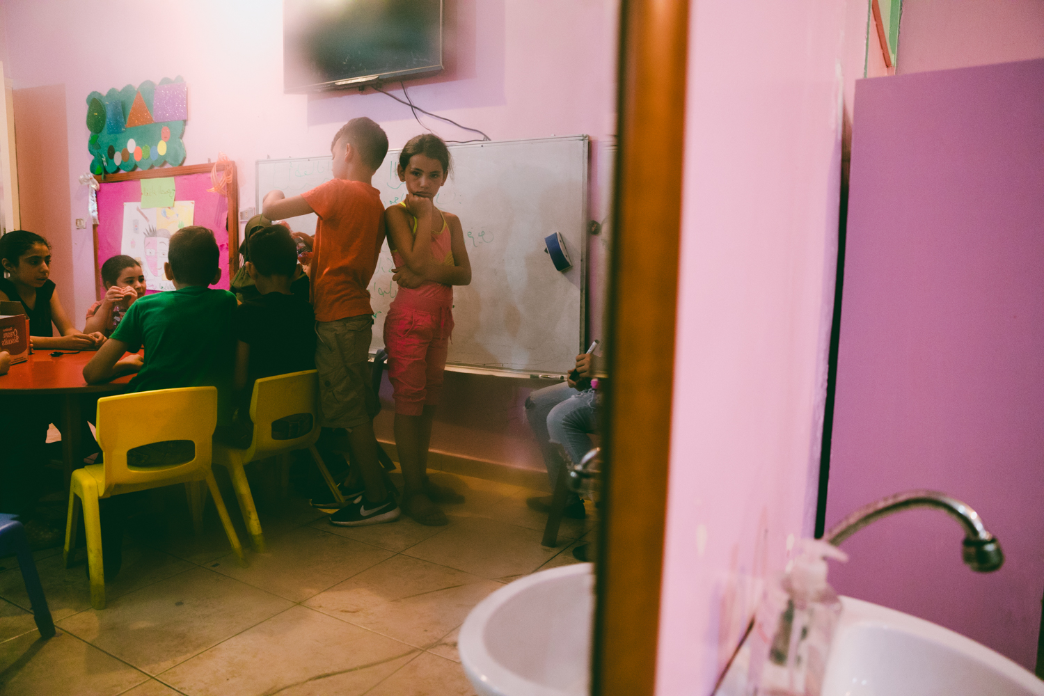  A small day school inside&nbsp;the Shatila&nbsp;refugee camp. 