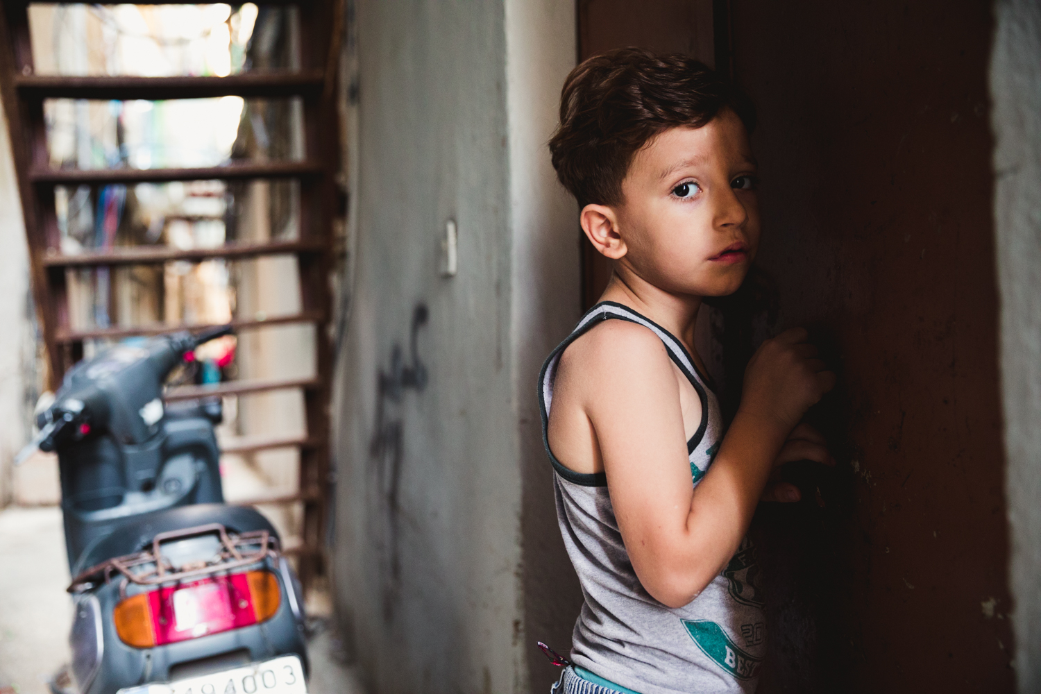  A young Palestinian boy. 