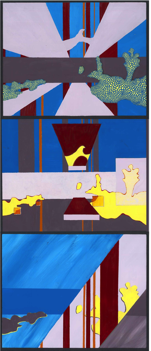 Abstract Tryptich