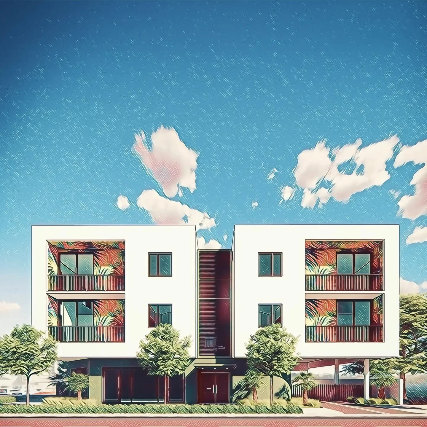 Early concept renders of an 8-unit walk-up in #Miami&rsquo;s Little River District. Thanks to Live Local regulations, small-scale, high density granular developments like this are a possibility!

#livelocal #architecture #modern #realestate #multifam